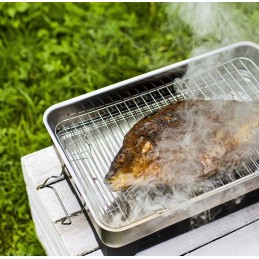 Balkoninė rūkykla su termometru