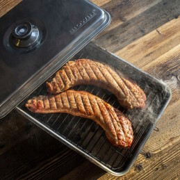 Balkoninė rūkykla su termometru