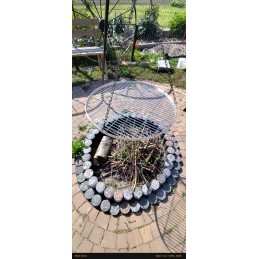 Nerūdijančio plieno apvalios grotelės fi 60 premium