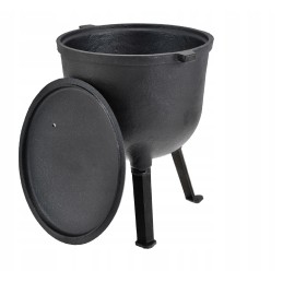 Medžioklės katilas 8 litrai, ketaus kepimo puodas