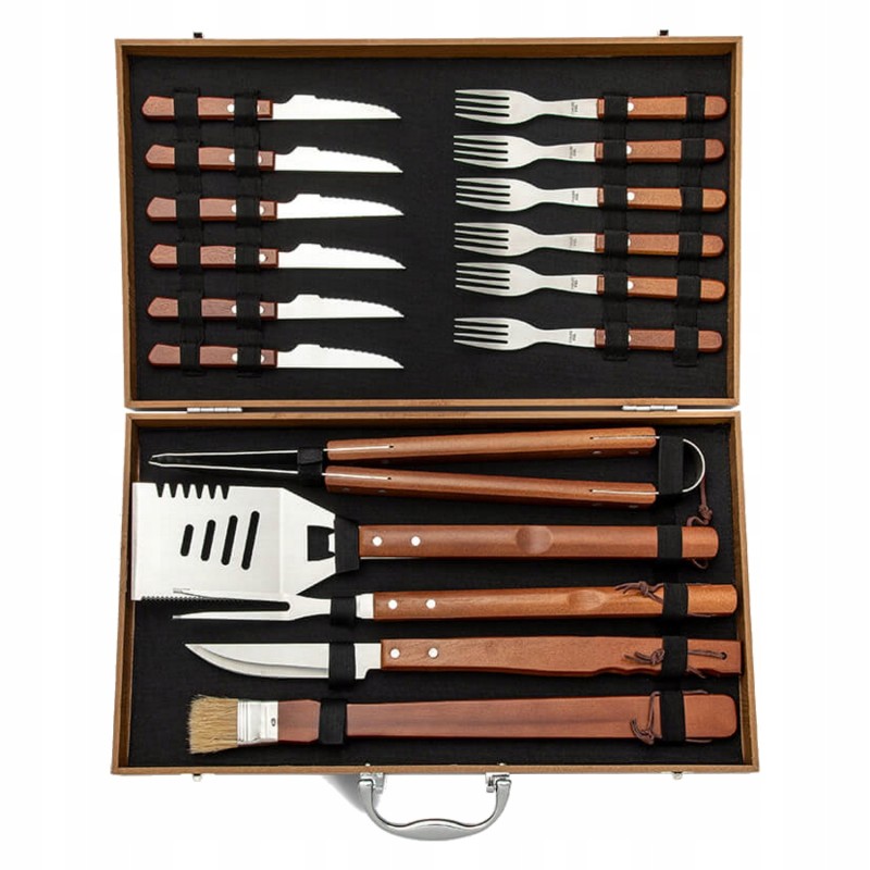 Maestro mr1012 18 dalių kepsnių komplekto lagaminas