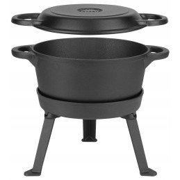Medžioklinis katilas kepsniams, 5l, ketaus, MK301