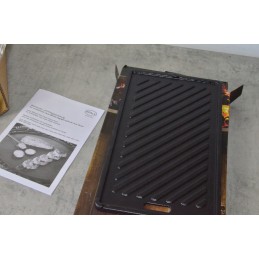 Grilio plokštė, ketaus, stačiakampis, stačiakampis, video g2 p, 19x32cm, 400 cm