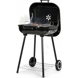 Didelės anglies sodo kepsninės su atverčiamu dangčiu