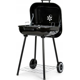 Didelės anglies sodo kepsninės su atverčiamu dangčiu