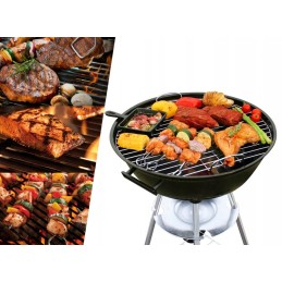 Anglies kepsninė briketams, uždara, dangtis, BBQ virdulys, lentyna