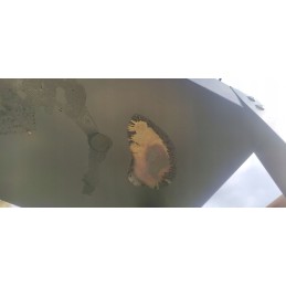 Anglies kepsninė ant ratų, 2 lentynos, didelės turistinės grotelės