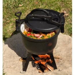 Ketaus katilas, emaliuotas puodas, 4 litrai, stovimas