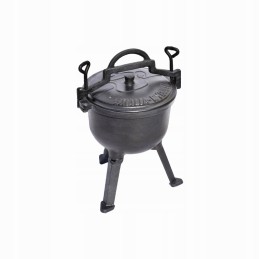 Emaliuotas medžioklės puodas, 4l, skirtas ugniai