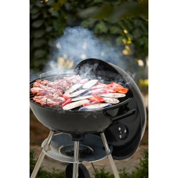 Apvalios anglies kepsninės su dangteliu, grotelės 41cm