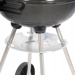 Apvalios anglies kepsninės su dangteliu, grotelės 41cm