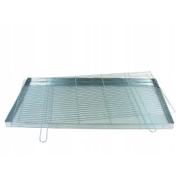 Grotelės + pelenų keptuvė griliui statyti 100x40 cm