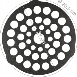 Bbq toro ketaus grilio grotelės oe 30 cm su 3 kojomis židiniui