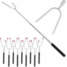 Šakės lazdele, laužo šakutė, sulankstomas, nerūdijančio plieno komplektas, 85,5 cm