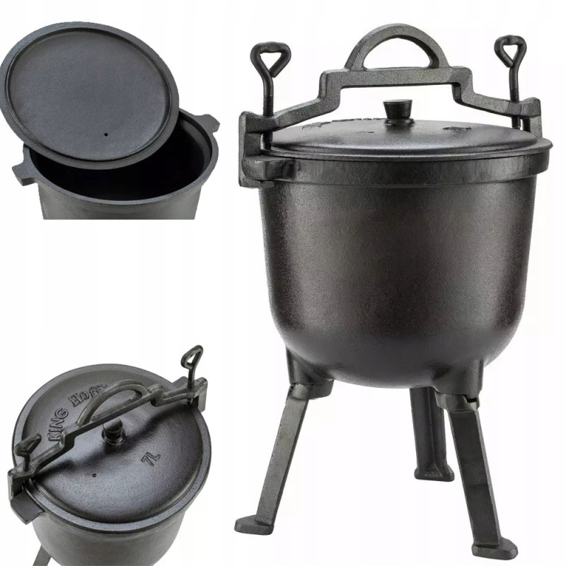 Ketaus medžioklės puodas, 7l