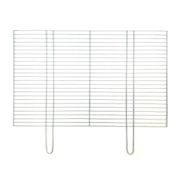 Grilio grotelės 80x50, chromuotos, su židiniu/pelenine