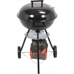 Didelės apvalios anglies kepsninės su tvirta sodo danga