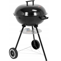 Didelės apvalios anglies kepsninės su tvirta sodo danga