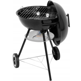 Didelės apvalios anglies kepsninės su tvirta sodo danga