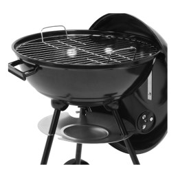 Didelės apvalios anglies kepsninės su tvirta sodo danga