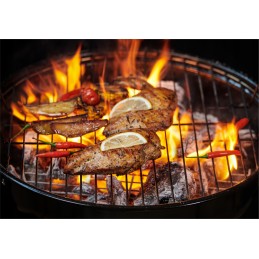 Round charcoal grill