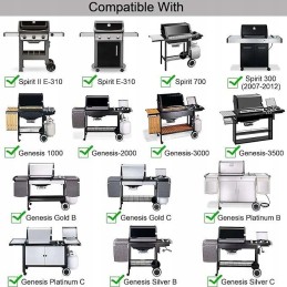 Grilio grotelės nuo 44 5 cm iki 44 5 cm, skirtos Weber Spirit 300 serijai 310 e310 320