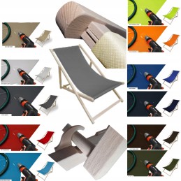 Sulankstomas, reguliuojamas medinis sodo šezlongas - laikina akcija!