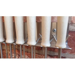 Wz šakės 130cm židinys 6vnt, nerūdijančio plieno rankena