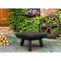 Dangtis apvalių židinių židiniui, dubuo 70 cm, grilis židinys, plieninis