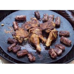 Ketaus wok keptuvė 45 cm židinio griliui