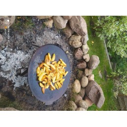 Ketaus wok keptuvė 45 cm židinio griliui