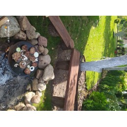 Čuguna wok panna 45 cm kamīna grilam