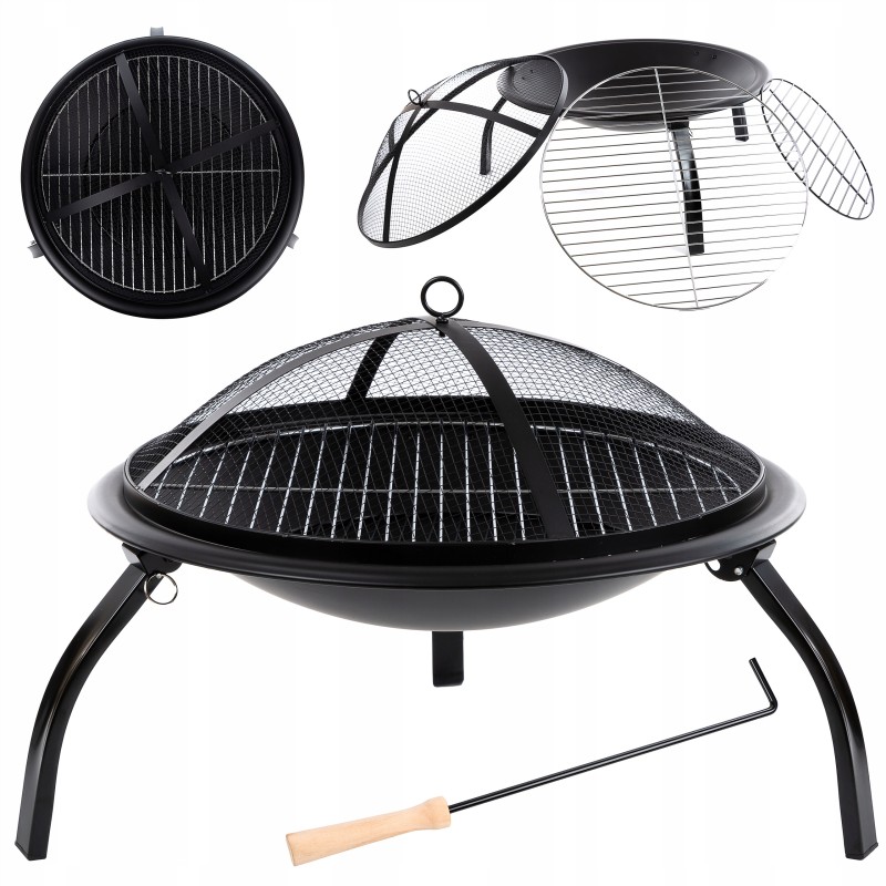 Penkių žvaigždučių „Grill&chill“ 2 in 1 grilio ugniadėžė – gc0018