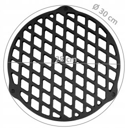 Bbq toro ketaus grilio grotelės oe 30 cm su 3 kojomis židiniui