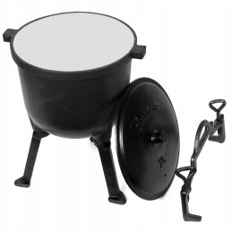 Medžioklinis katilas, ketus, emaliuotas puodas, 4 litrai