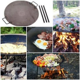 Keptuvė, wok iš storo anglies lakšto + mentelė valymui