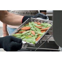 Nerūdijančio plieno grilio krepšys