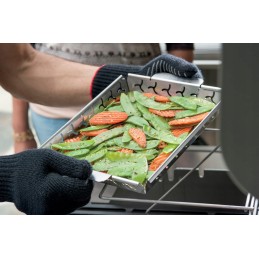 Nerūdijančio plieno grilio krepšys