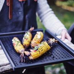 Grill tray / perforated sheet carbon steel bk 43 x 32
