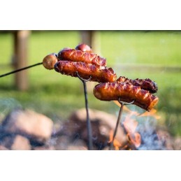 ⭐⭐Šakės laužo lazdos nerūdijančio plieno antgaliai 150 cm 10 vnt + kabykla⭐⭐