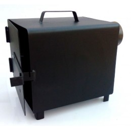 Metalinis židinys rūkyklai, l 20x20x25 su sklende