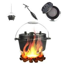 ⭐⭐ketinis katilas, medžioklinis puodas, vengriški kepsniai, 4l, židinio griliui⭐⭐