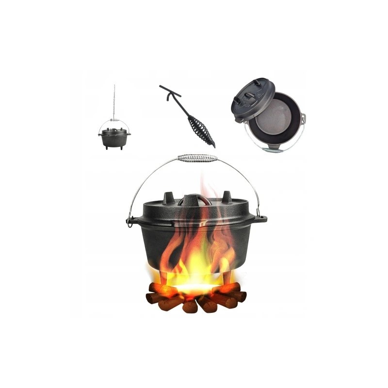 ⭐⭐ketinis katilas, medžioklinis puodas, vengriški kepsniai, 4l, židinio griliui⭐⭐