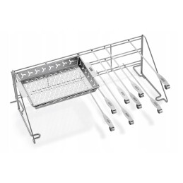 Nerūdijančio plieno grilio krepšys