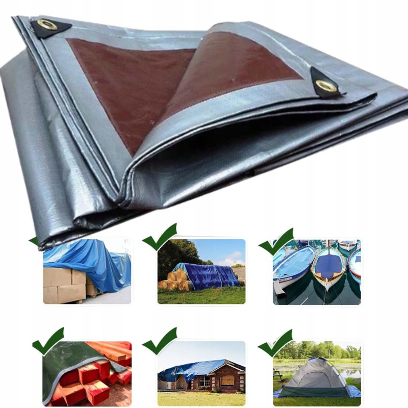 UV šalčiui atsparus tentas 5x5, 210g, tvirtas, storas