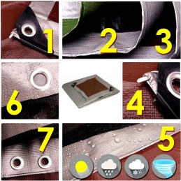 UV šalčiui atsparus tentas 5x5, 210g, tvirtas, storas