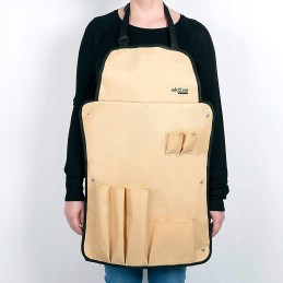 7 dalių kepsninės reikmenų rinkinys, kepsninės žnyplės, mentelė, kasimo šakės prijuostė, pirštinė ir druskos purtyklė, kepsninės