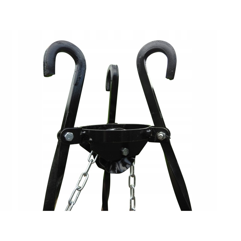 Sodo trijų kojų grilis, 180 cm, kaltas, lenkiškas