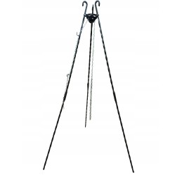 Sodo trijų kojų grilis, 180 cm, kaltas, lenkiškas