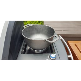 Ketaus puodas 3in1, stovas, keptuvė, 5l